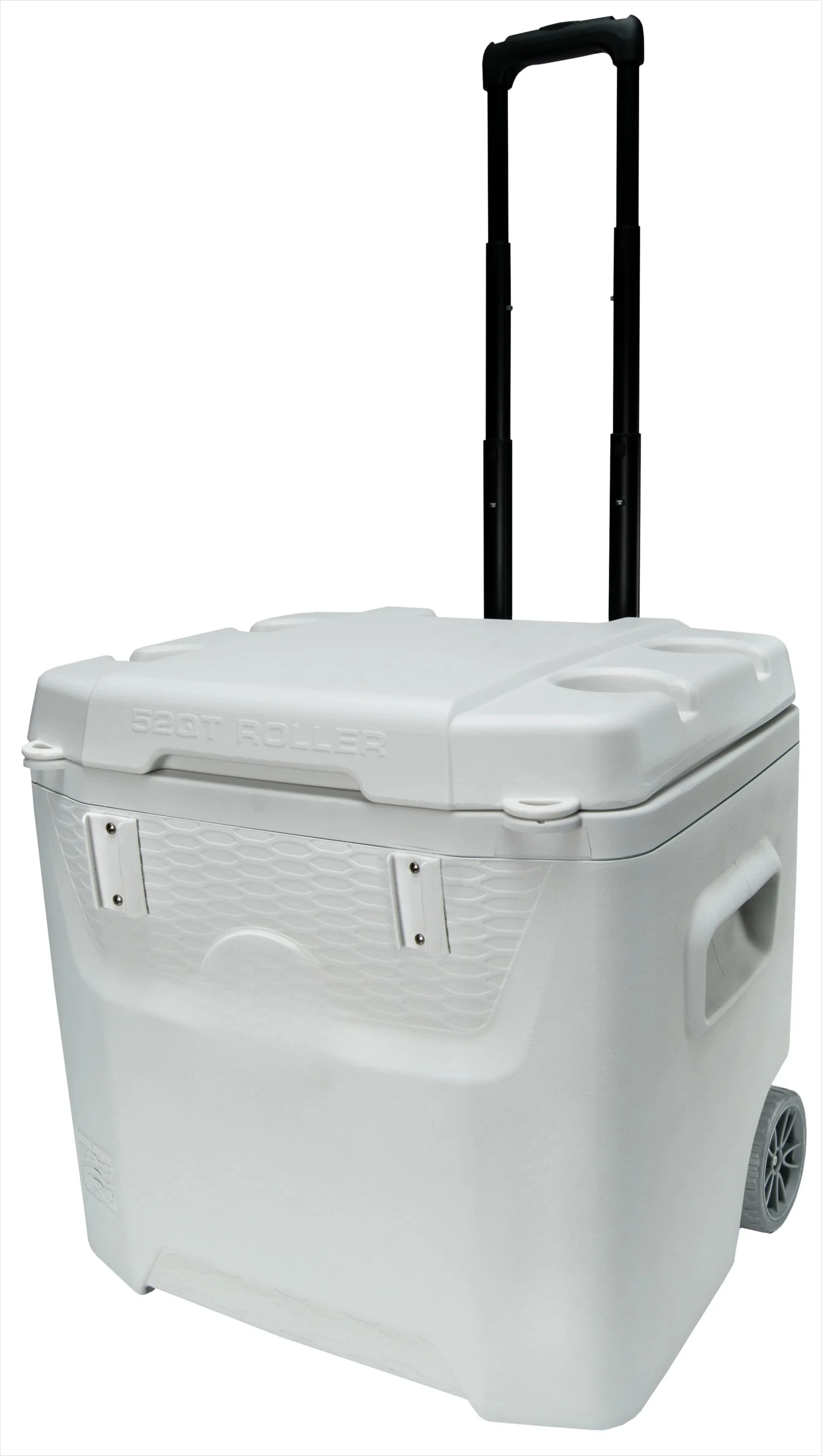 52 QT 5-Day Marine Ice Chest Cooler with Wheels, White