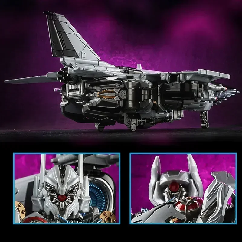 BMB LS01 LS-01 Oversize Transformation Robot 27cm Alloy Black Mamba TF Nitro Zeus Plane Film Anime Action Figure Model Toys Gift