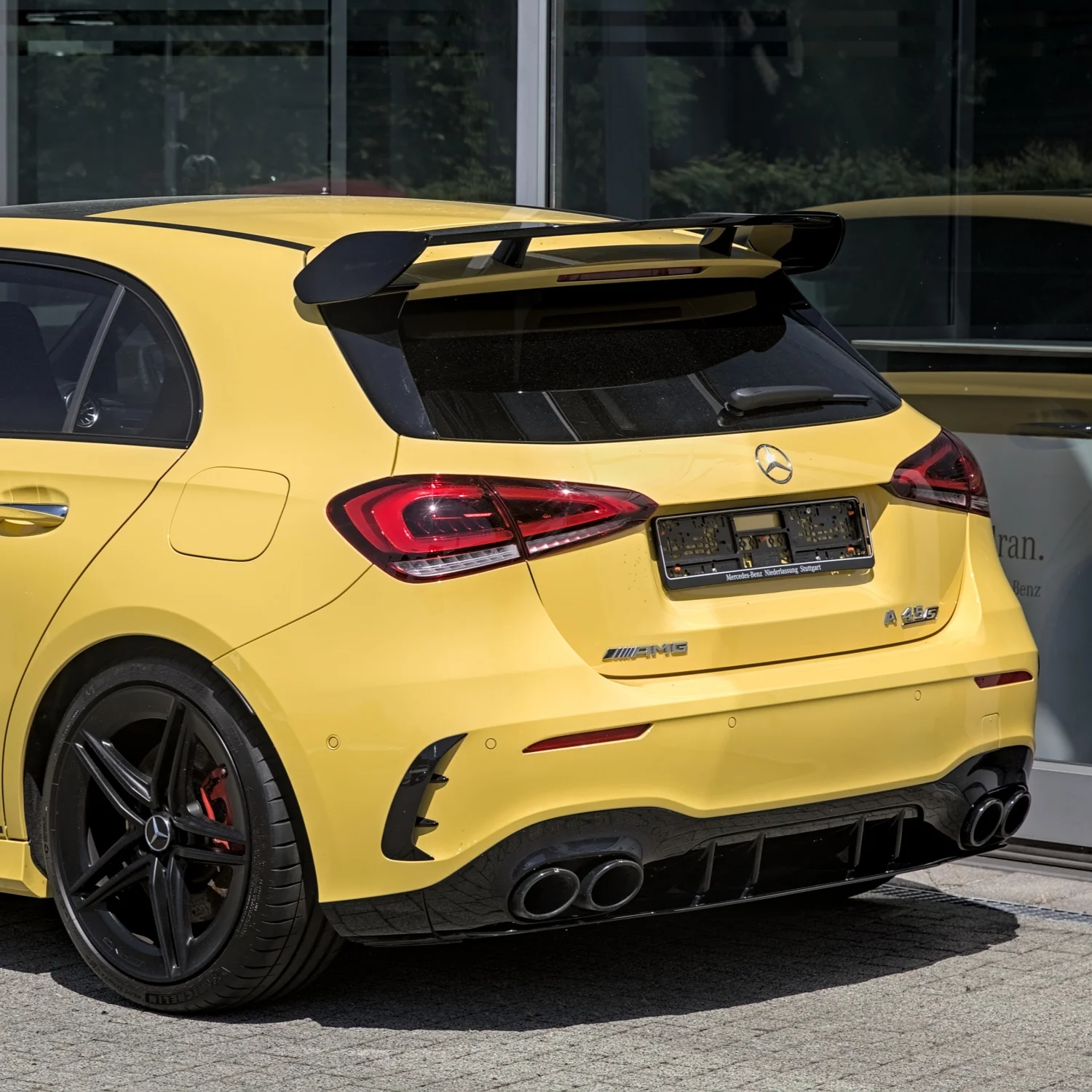 For Mercedes Benz A Class W177 Hatchback Sedan A180 A200 A220 A35 A45 AMG 2018-2023 Rear Bumper Spoiler Side Air Vent Body Kit