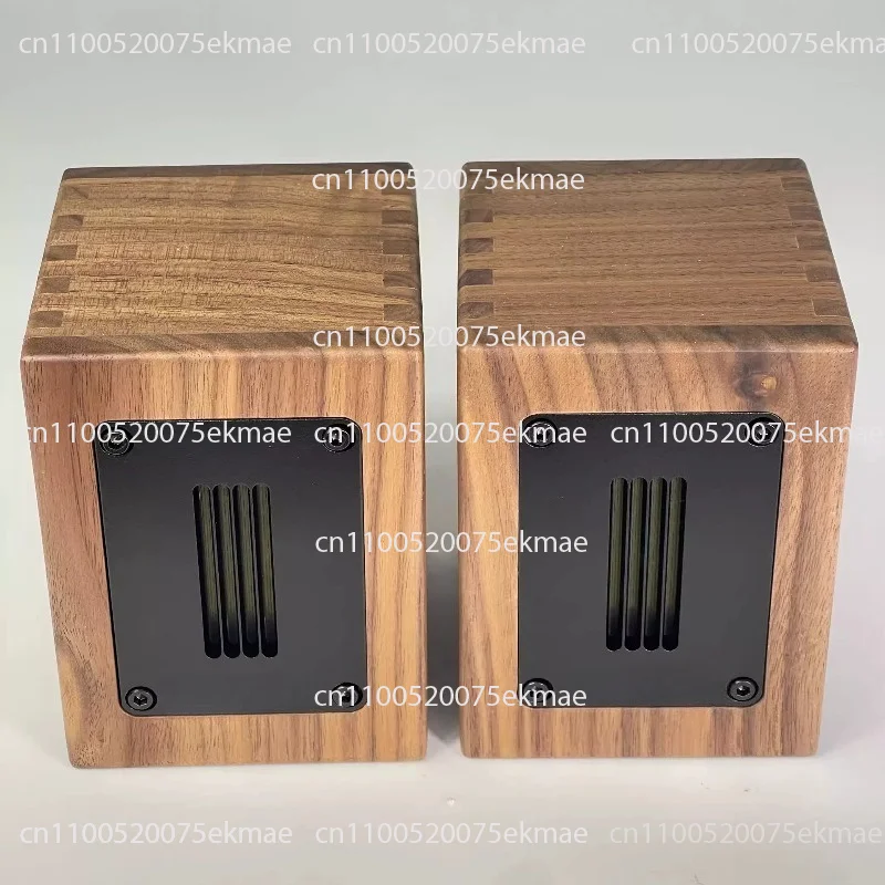 Solid Black Walnut External Audiophile Speakers Ribbon Super Tweeter Rich Details