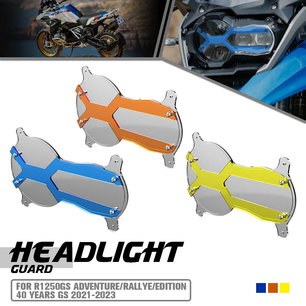 

For BMW R1250GS Adventure/Rallye/Edition 40 Years GS 2021-2022-2023 Motorcycle Accessories Headlight Guard Mesh Grille Protector