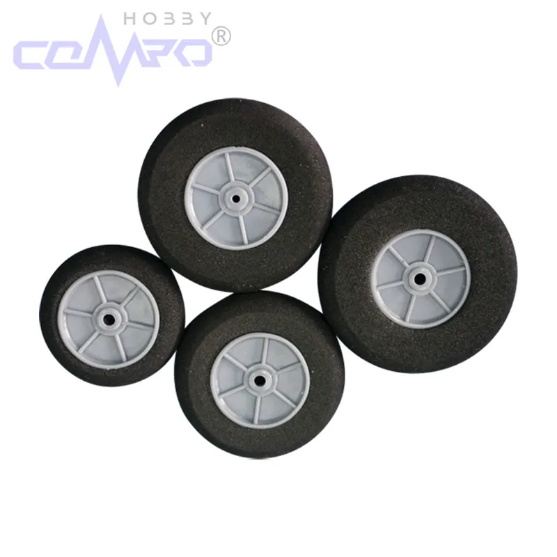 Roues d'avion de haute qualité, 2 pièces, roues en éponge Diamete25-110mm, pneu de train d'atterrissage pour modèle d'avion RC à aile fixe en mousse KT