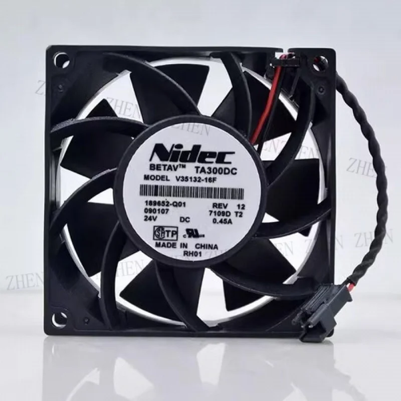 

Y FOR NIDEC TA300DC V35132-16F 8038 DC24V 0.45A 8CM 2-Pin Inverter Cooling Fan