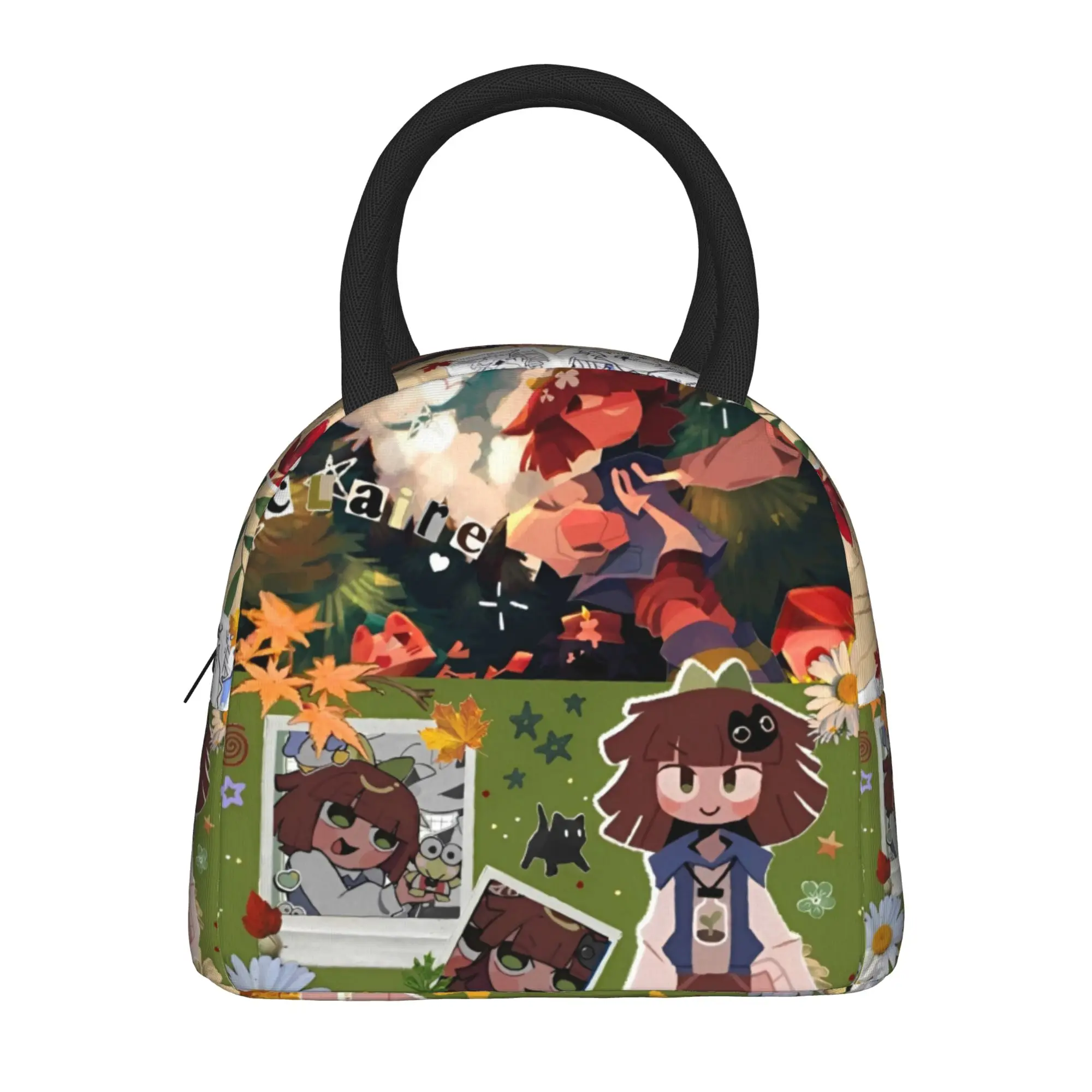 Insulated Lunch Bags claire Fundamentals Paper Education anime Accessories Food Box Harajuku Cooler Thermal Lunch Box For Office