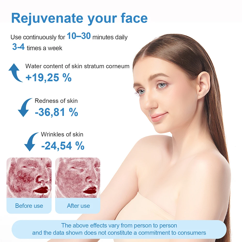 ワイヤレスフェイスボディ4色LEDフォトンビューティーボードレッドライトスキン若返りLED美容機器バックケアLEDマスクスパサロン