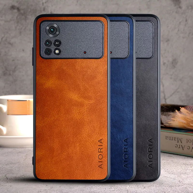 Etui na telefon dla Xiaomi Poco X4 Pro 5G coque luksusowe rocznika skóry funda pokrywa dla xiaomi poco x4 pro 5g przypadku capa