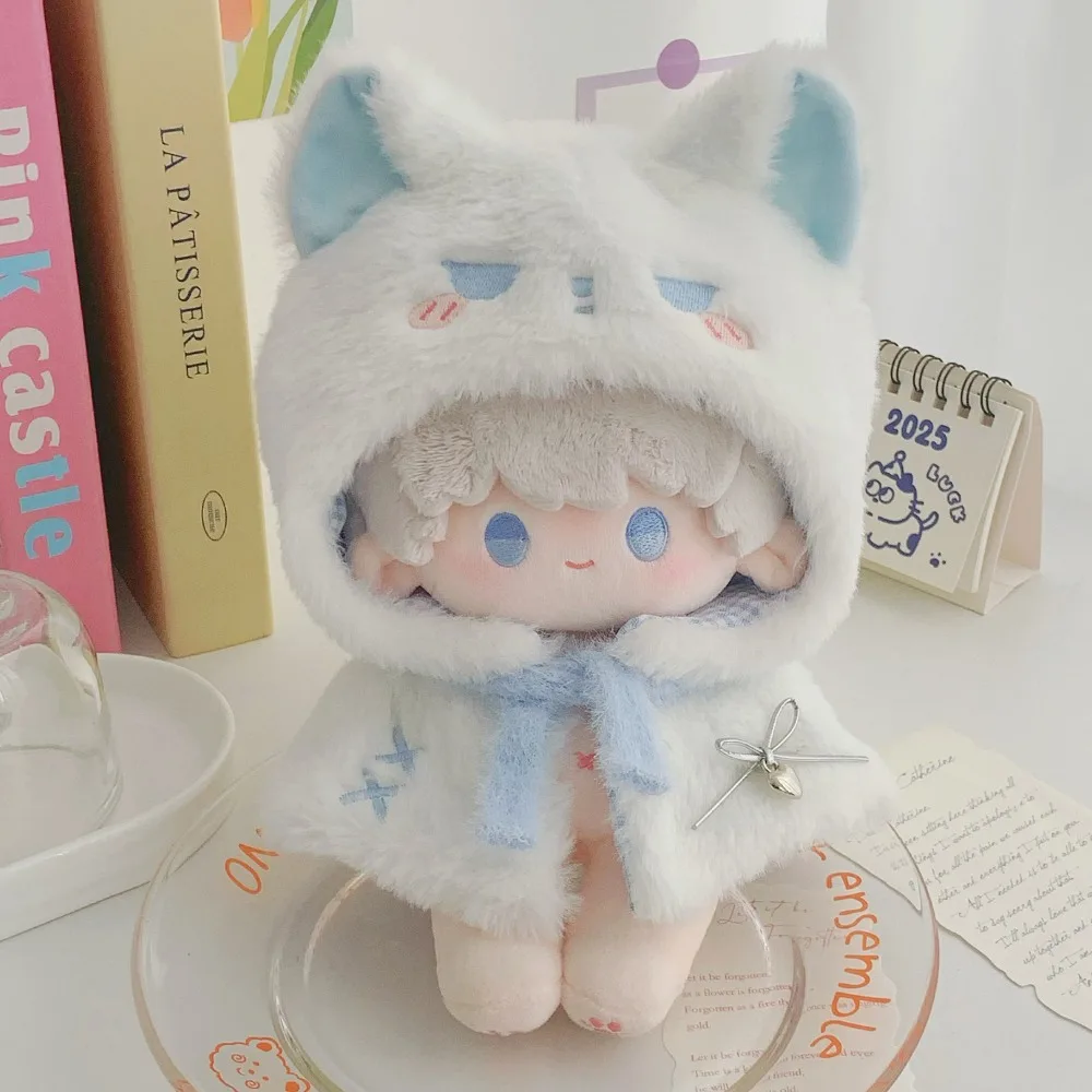 

Плащ 10 см, хлопковая кукольная одежда, костюм, милая кукольная одежда 20 см, наряд, синий комплект одежды для куклы, детский подарок