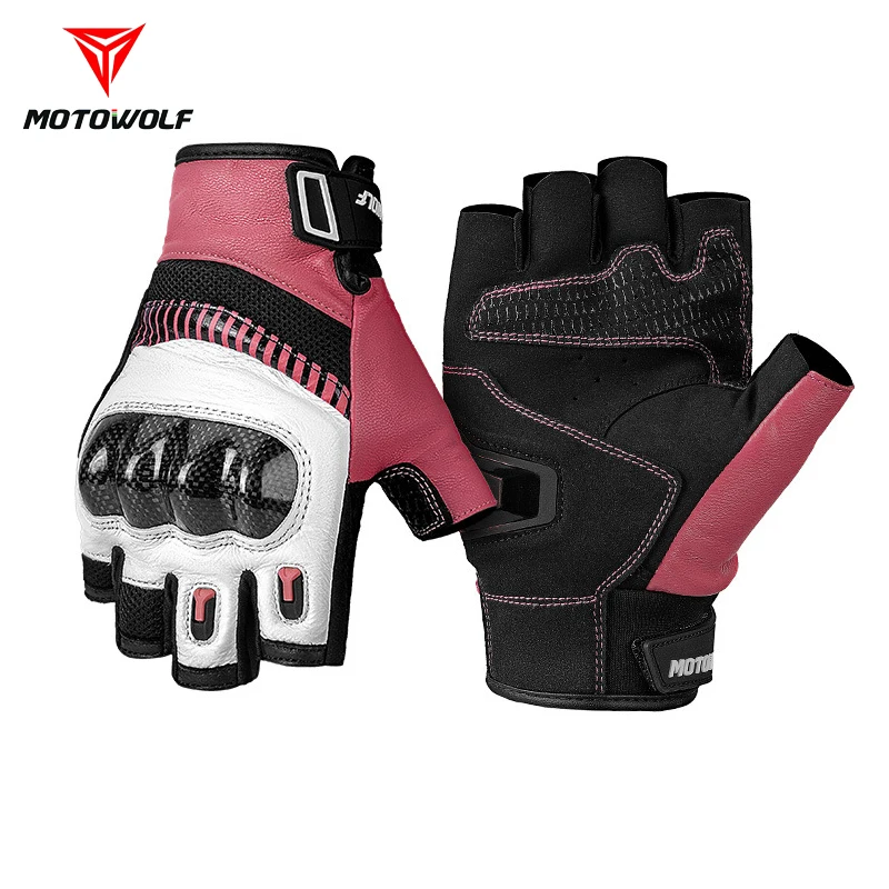 Summer Motorcycle Gloves Accessories Motorbike Breathable Cycling Fingerless Gloves Motocross Guantes Moto Luva Motociclista