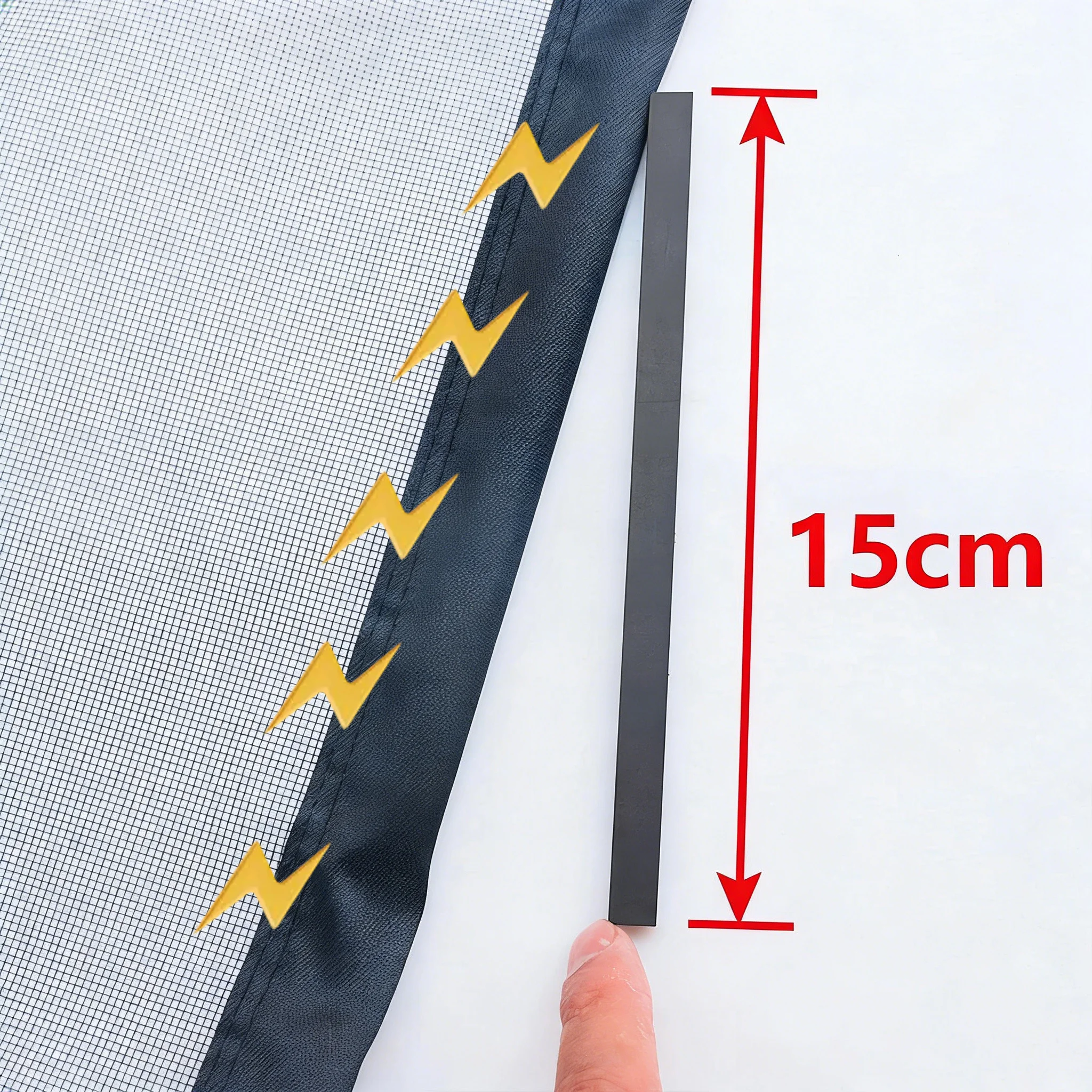 Strong Magnetic Mosquito Door Screen,Custom Size,Auto Closing Invisible Anti Insect Mesh Curtain Black White Gray for Outdoor