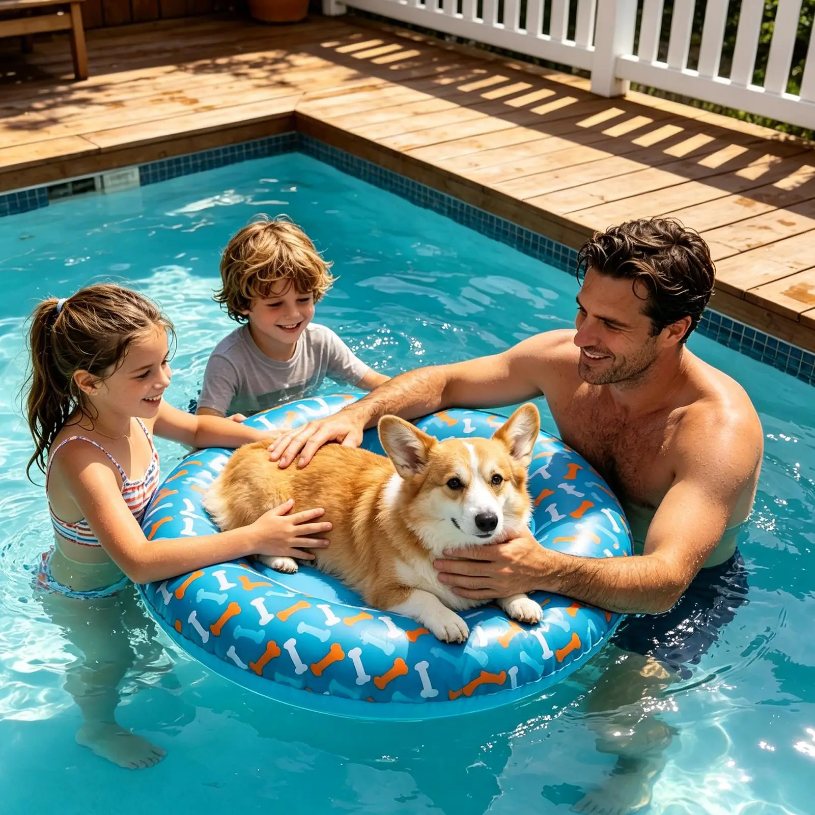 Inflatable Thickened PVC Ring Dog Water Float Pool Float For Dogs Leak-Proof For Lake Beach Games Water Party Pond Small