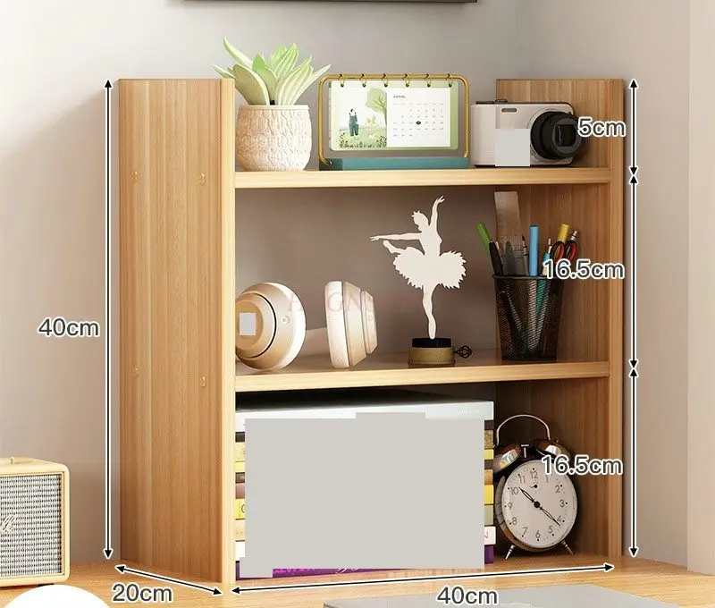 

1pcs Desk bookshelf, desktop storage rack, office desk storage rack, dormitory desk, study desk, multi-layer small layer rack