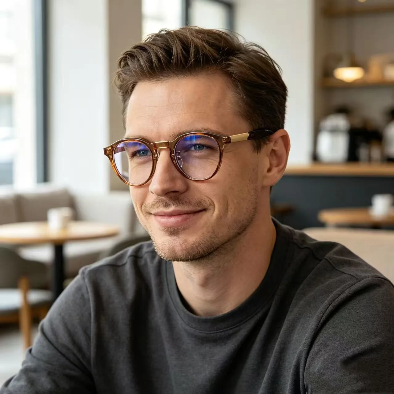 Blue Light Blocking Eyeglasses Frames Men TR90 Reading Glasses Hand Made Prescription Computer Eyewear