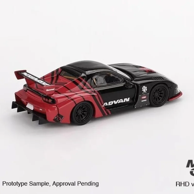 MINI GT 1:64 #976 Lamborghini Contas Countach LPI 800-4 Mazda RX-7 LB ADVAN painted, alloy car model