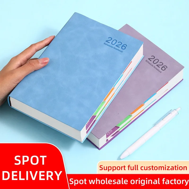 2026年英語版a5プランナー-ポータブルスケジュールノート-日々の週間計画オーガナイザー-学習＆オフィス用
