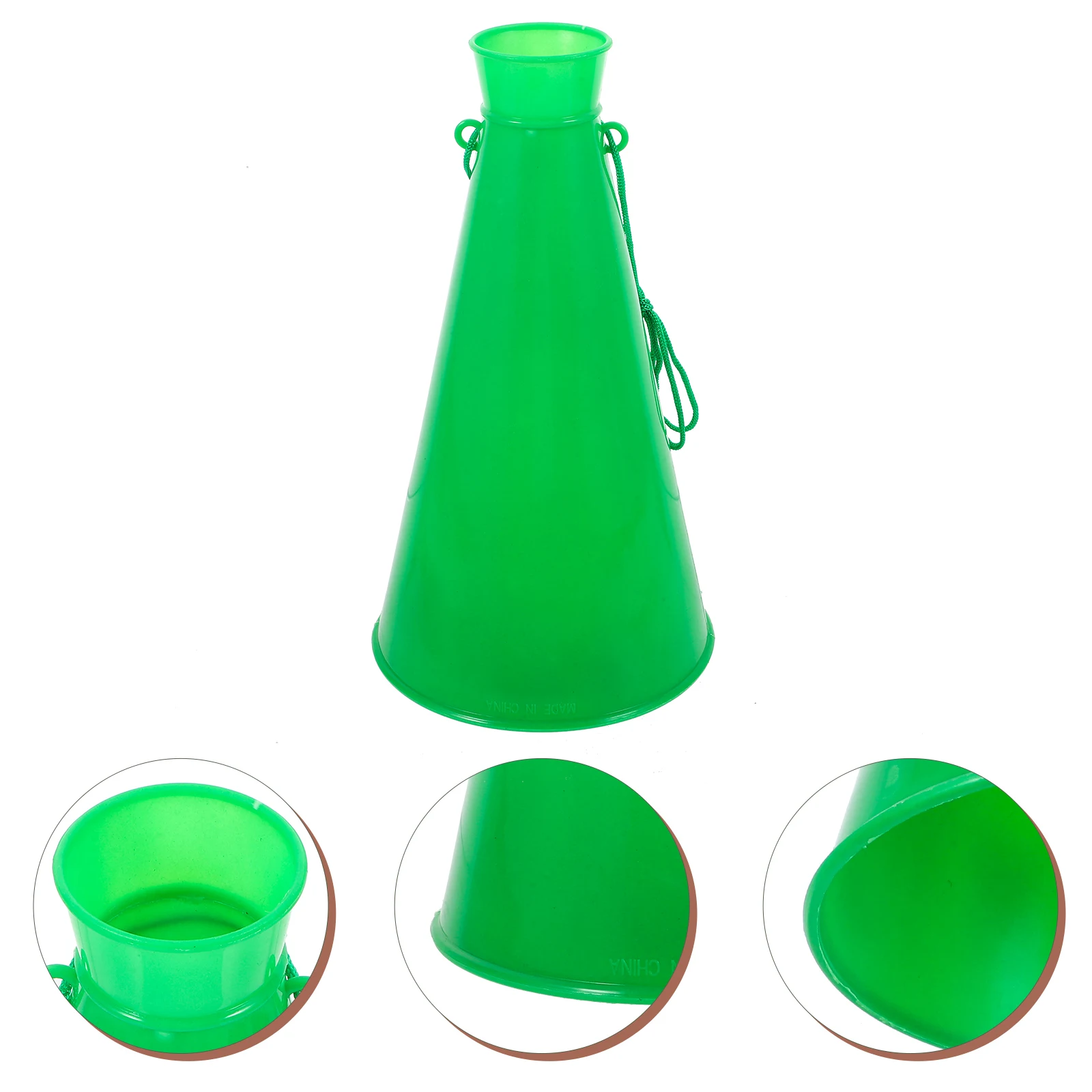 

Megaphones Cheering Horn Game Noise Maker Microphone Green Plastic for Kids Child