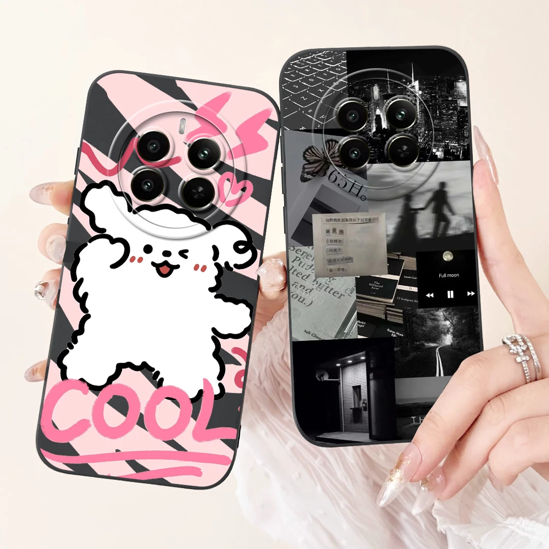 For Realme 12 Pro Plus Case RMX3840 Cute Cartoon Cover Soft Silicone Phone Case For Realme 12 Plus 12X Realme12 Pro + Bags Shell