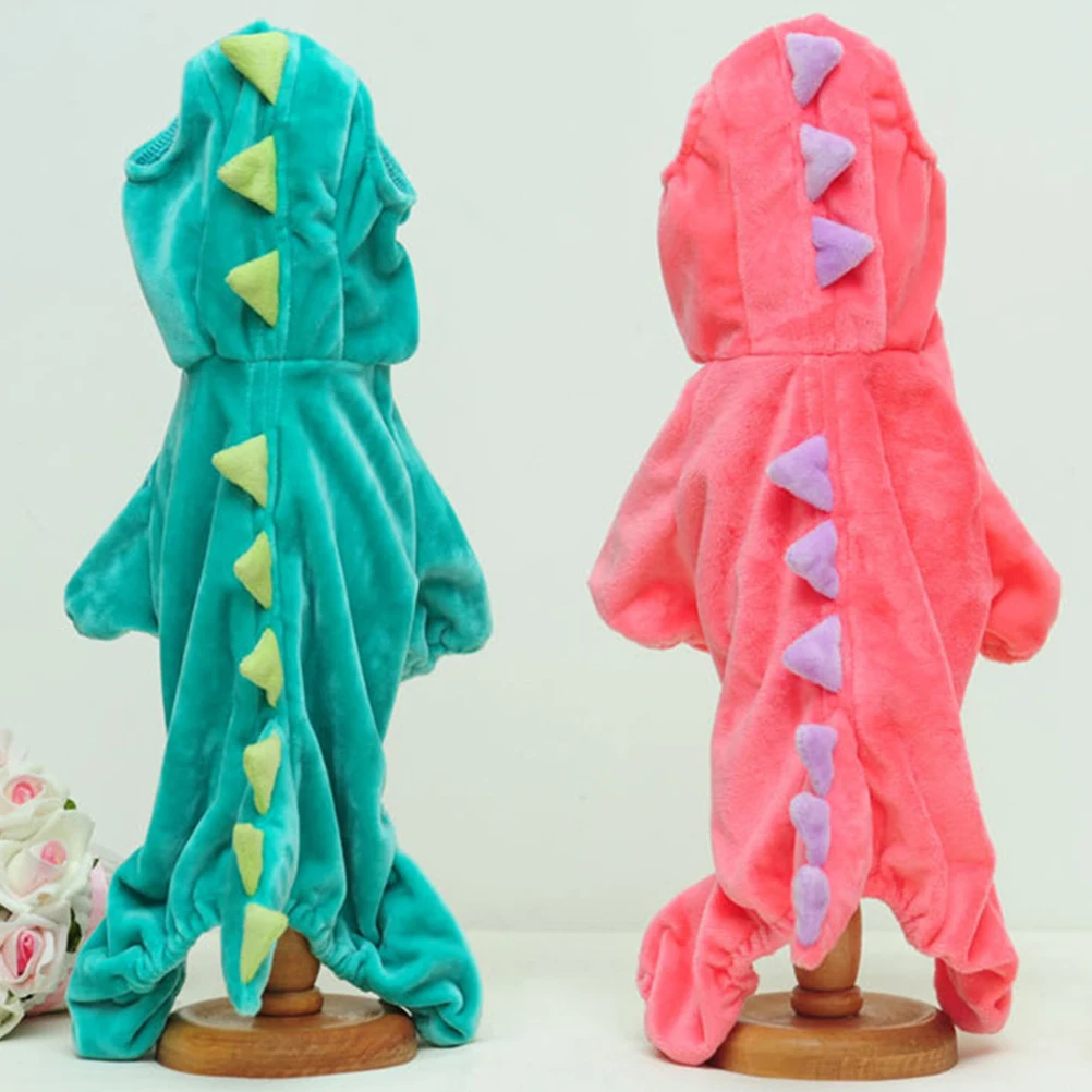 

Winter Wear Dinosaur Four-legged Suit Dog Clothes Pet Costume Jacket with Hat for