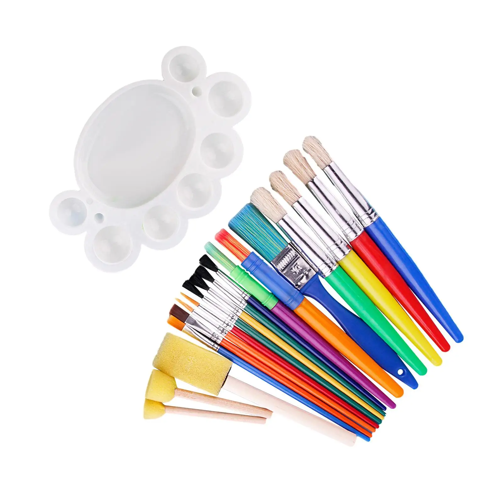 

19x Paint Brush Set Watercolor Paintbrush for and Girls Beginner