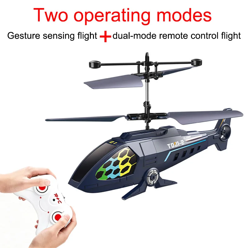 New Remote-Controlled Aircraft, Intelligent Sensing Aircraft, Dual-Mode Suspended Helicopter Airplane Model, Boys' Toy Gifts