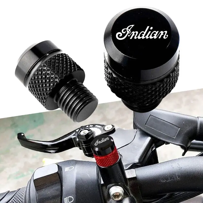 Motorcycle aluminum mirror hole plug screw bolt For Indian FTR 1200 S FTR1200 Carbon / Rally Chief VINTAGE Scout