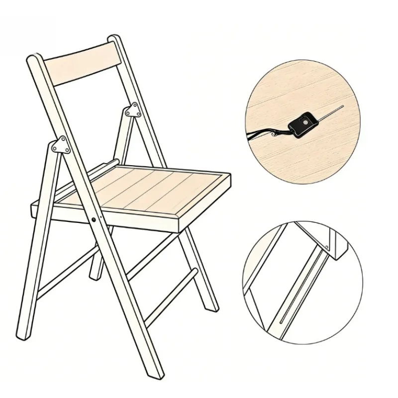 

Electronic Fall Apart Chair Magic Trick - Folding Chair Stage Illusion Gimmick Accessory Mentalism Comedy Magica for Magician