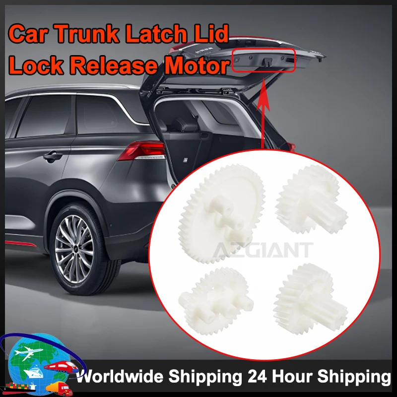 Azgiant-Juego de engranajes de motor de liberación de bloqueo de tapa de pestillo de maletero de coche para Renault Clio MK3/Grand Modus/Megane MK2/Laguna MK2 MK3, piezas de automóvil