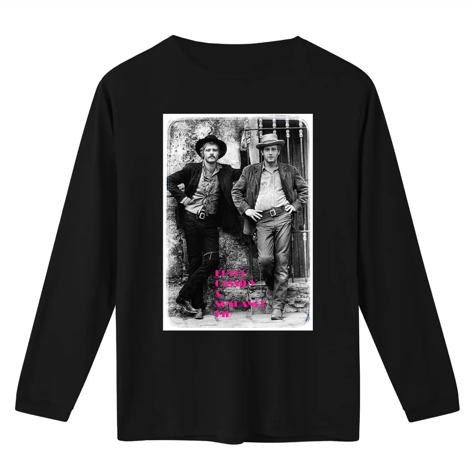 BUTCH CASSIDY & SUNDANCE KID T-Shirt Summer Casual Cotton Tee Oversized Streetwear Tops Vintage Graphic Print 100% Cotton