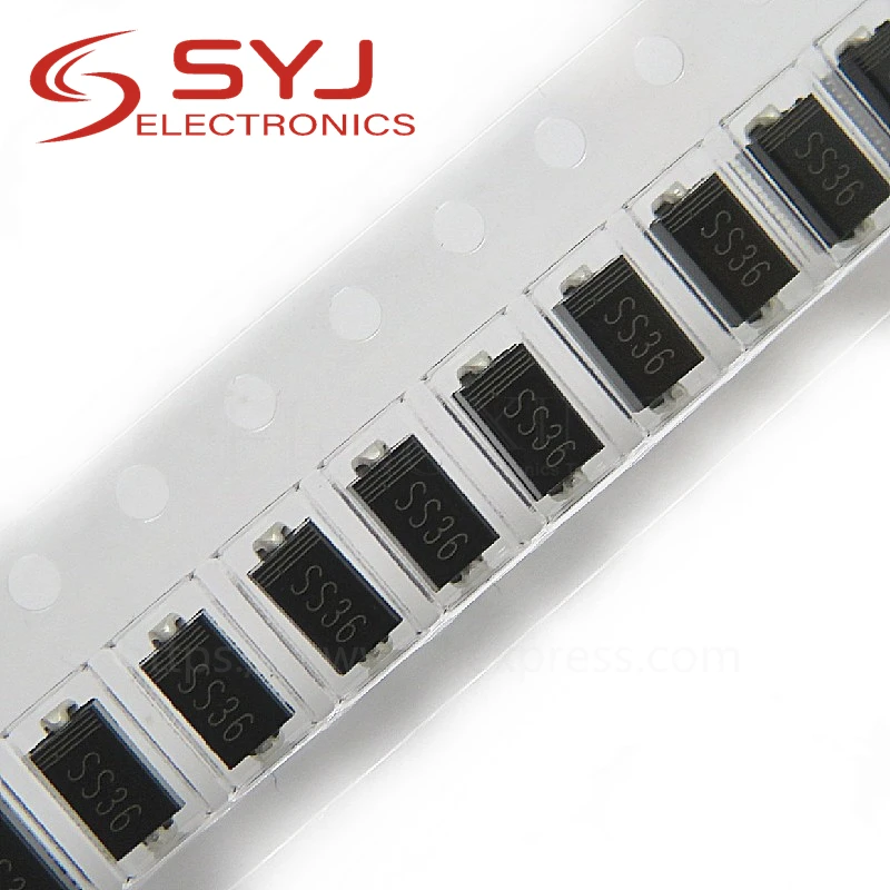 50pcs/lot SR360 printing : SS36 SMD Schottky Diode 3A 60V In Stock