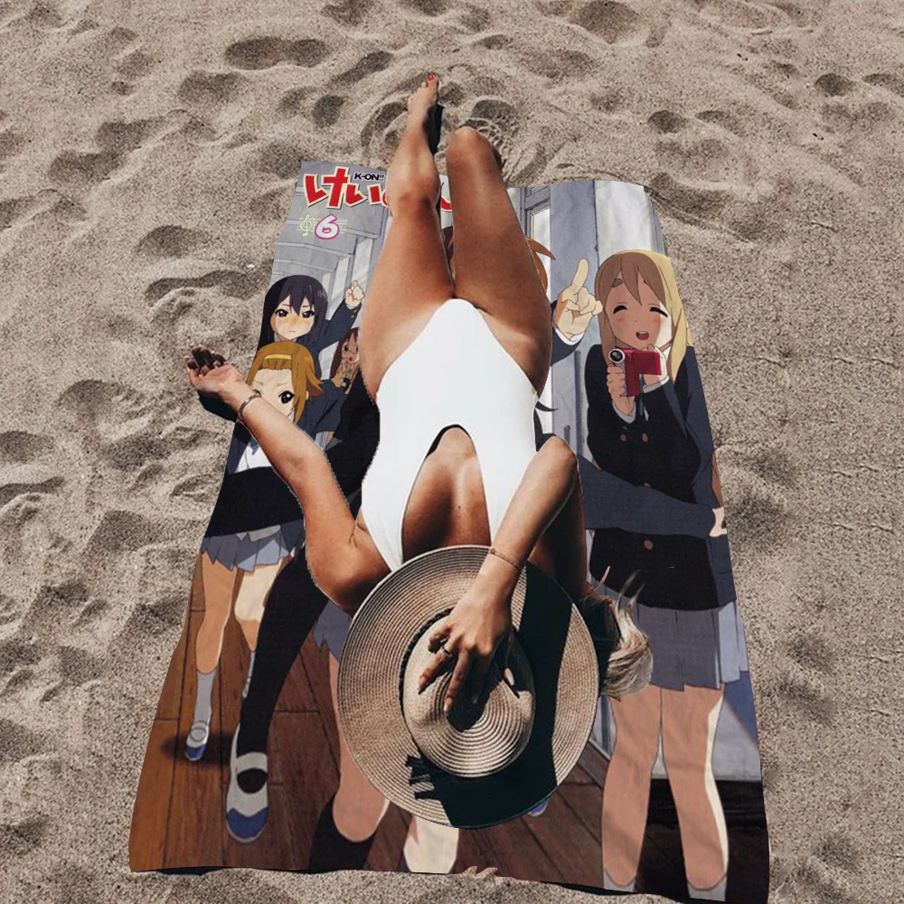 

Anime K-ON KON Big Microfiber Beach Towels Quick Dry Towel Sand Beach Towels Pool Towel For Travel Swim Pool Yoga