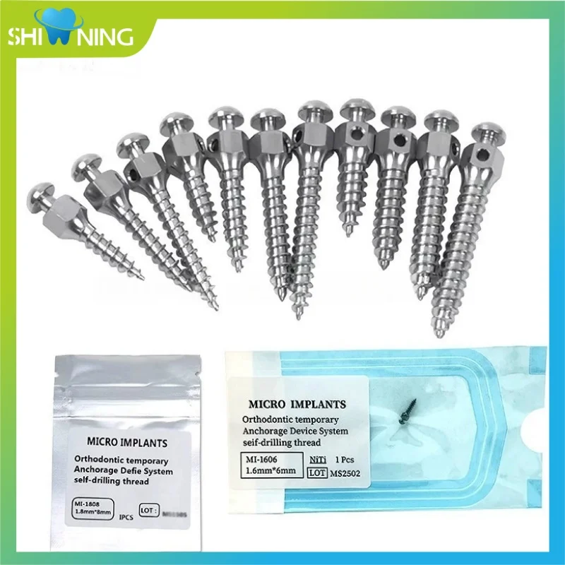 

Dental Orthodontic Micro Implants Mini Screw Self Taping Spring Anchor Wrench Screwdrivers Dental Lab Tools