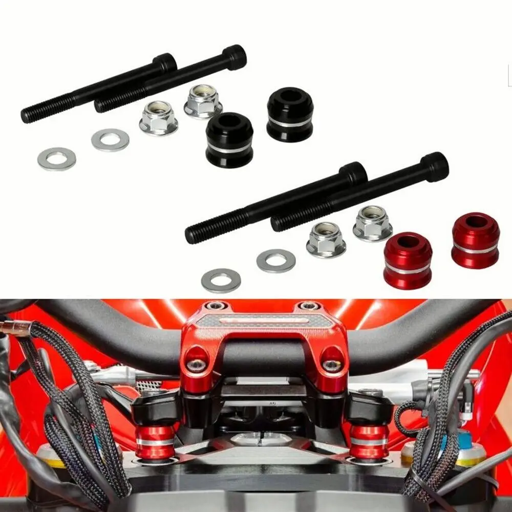 Handlebar Spacers Raise Riser Adapter For DUCATI MONSTER 795 796 797 936 937 PLUS US 800 821 DARK BRASIL USA THAILAND STRIPES