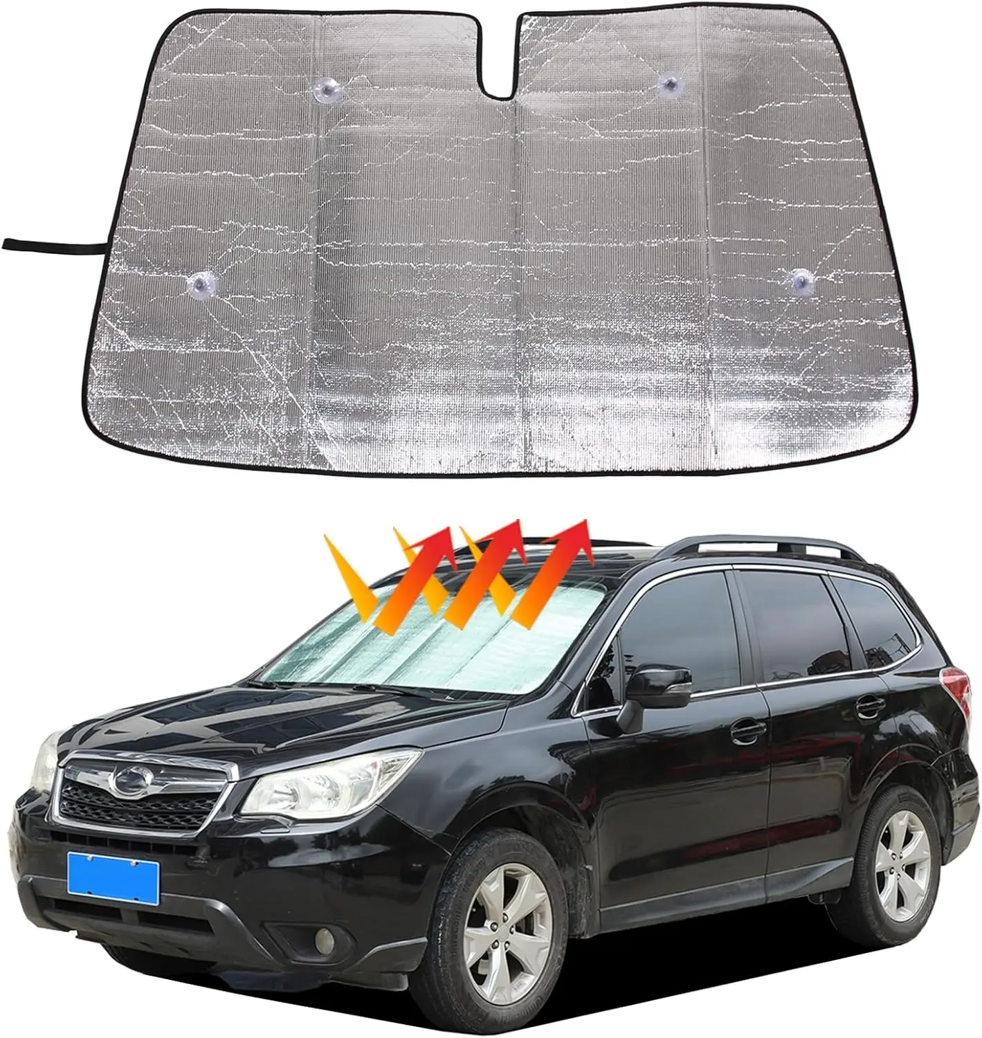 

Car Windshield Sun Shade, Foldable Sun Blocker for Subaru Forester 2013 2014 2015 2016 2017 2018 Automotive Interior Sun Protect