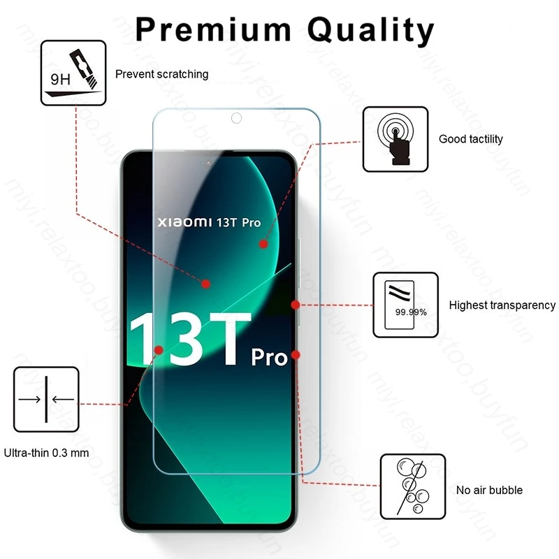 2 Stuks Beschermende Glas Voor Xiaomi 13T Pro 5G Gehard Glas Xiomi Xiaomi Xiaomy Mi13T Xiaomi13T 13T Pro 5G Screen Protector Film