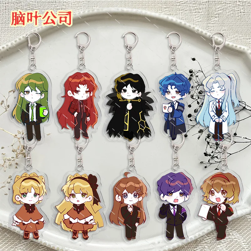 Lobotomy Corporation Anime KeyChain Game Men Key Chain for Women Monster Management Simulation Acrylic Keyring Pendant Gifts