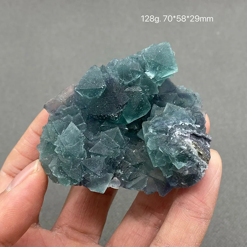 100% Natural china Fujian blue green fluorite Mineral specimen cluster Stones and crystals Healing crystal Free shipping