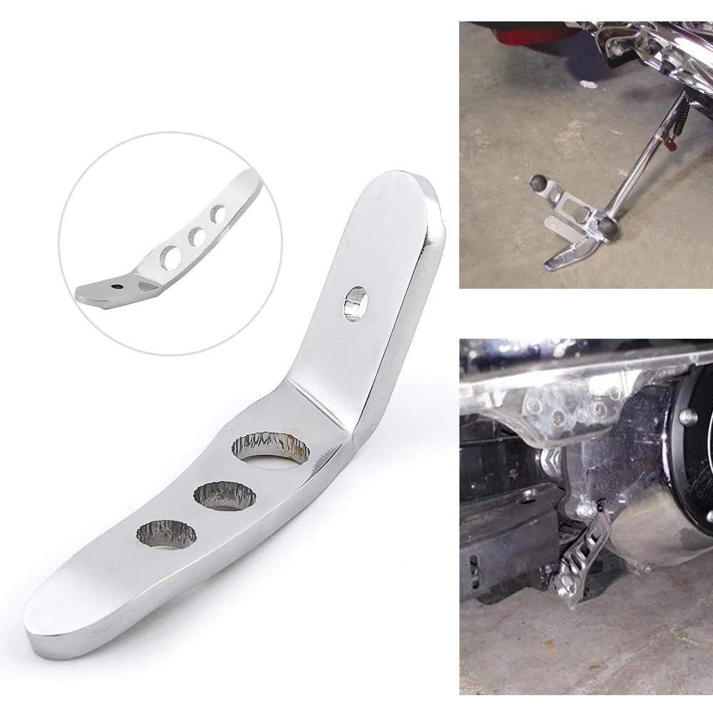 Motorcycle Aluminum Foot Pedal Stand Bracket Extension  Accessorie Fit For Harley 1991-2021 Touring Electra   Street Glide Model image 4