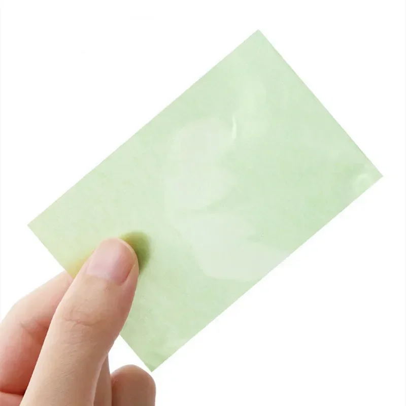 100pcs/Bag Face Absorbent Oil Control Paper Green Tea Wipe Oil Removal Absorbing Sheet Matcha Oily Face Blotting Paper Wholesale