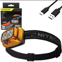 NITECORE NU31 Three Light Source USB-C Rechargeable Headlamp Lamp 550 Lumens Headlight Built in Battery