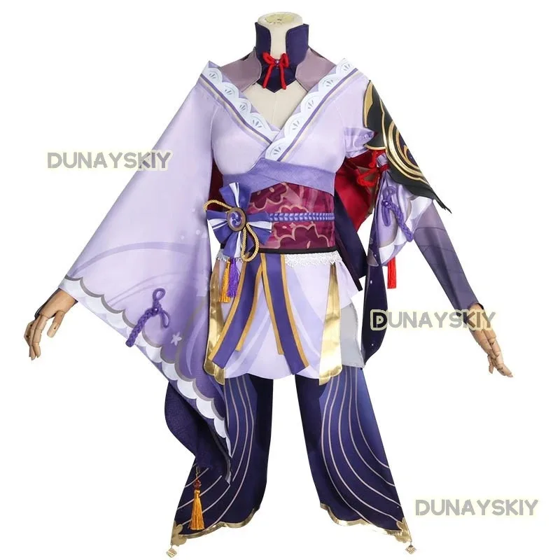 25COSCosplay لعبة Genshin Impact Raiden Shogun أزياء تنكرية أزياء بعل ملابس رايدن مي مجموعة كاملة فستان شعر مستعار أغطية الرأس لـ Anime Exp
