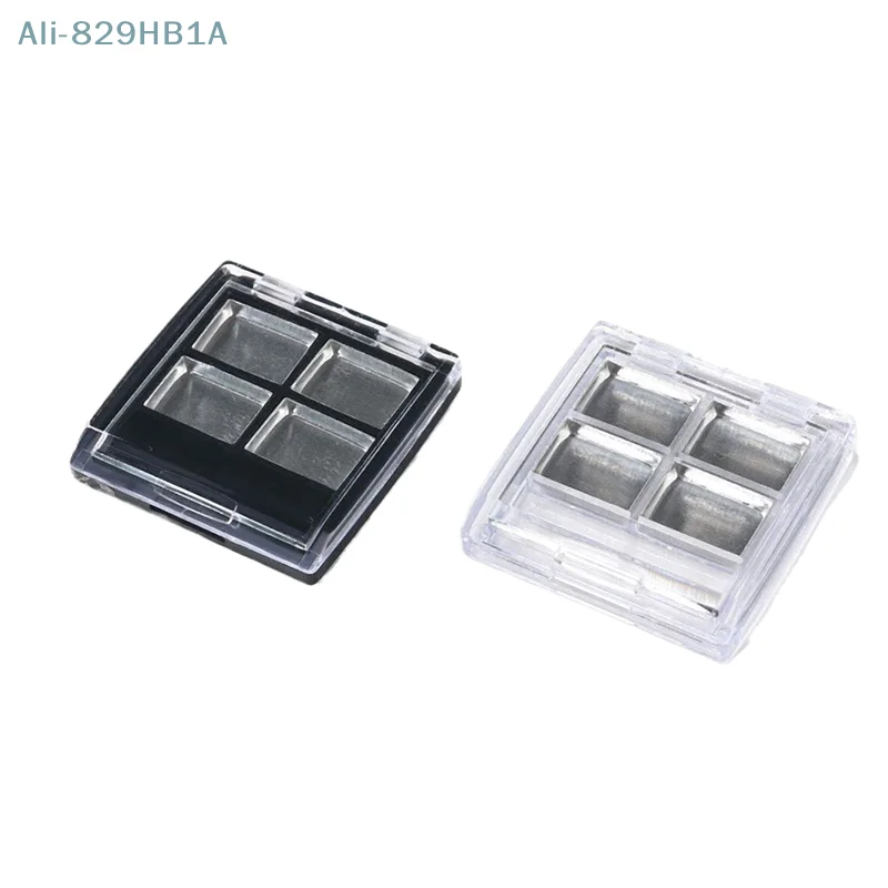 Transparent 4 Grids Empty Eyeshadow Dish Diy Sample Palette Eye Makeup Packaging Box For Beginners Custom Eyeshadow Containers