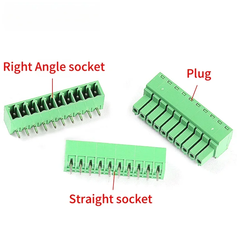 PCB Screw Terminal Block Connector 2.54mm 3.5mm 3.81mm 5.08mm 2-16Pin Male Female Socket Pin Header Wire 15EDG KF2EDG