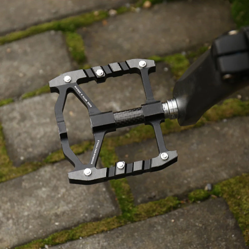 

Premium Bike Pedals Aluminum Alloy Platform Pedal for Long Ride Comfort Efficient Pedaling Mountbike Riding Rain Climbing