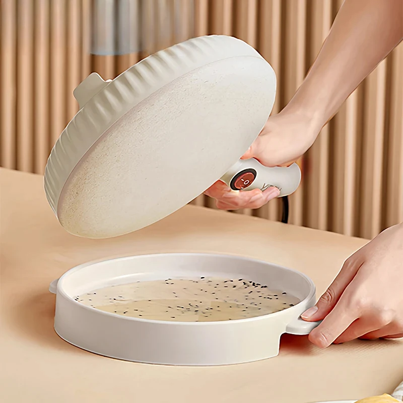 Mini Automatic Electric Crepe Maker Spring Cake Pie Cooker Non-Stick Pizza Griddle Pancake Pan Pot Baking Grill Cooking Plate EU