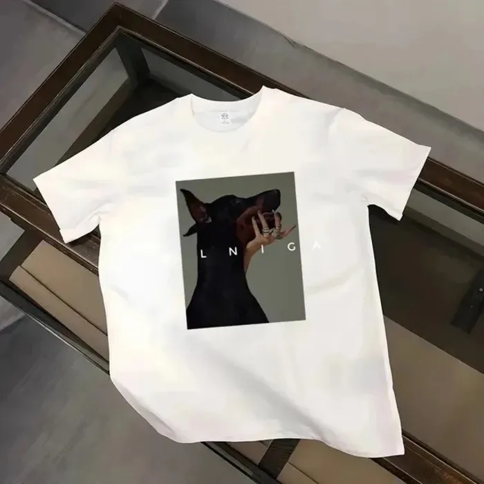 

2025 Summer New Men's Fashion T-shirt: Designer Printed Short-sleeved T-shirt, Loose Fit, Top-quality Pure Cotton T-shirt