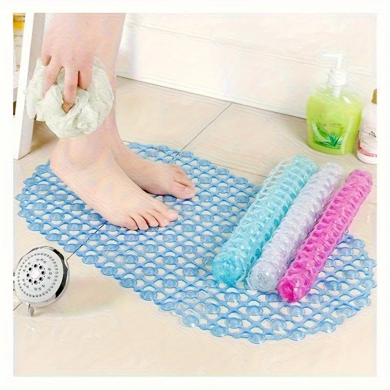 1pc Non-Slip Suction Cup Bathtub Mat Bathroom Non-Slip Mat - Compact And Durable Bathroom Safety Non-Slip Floor Mat