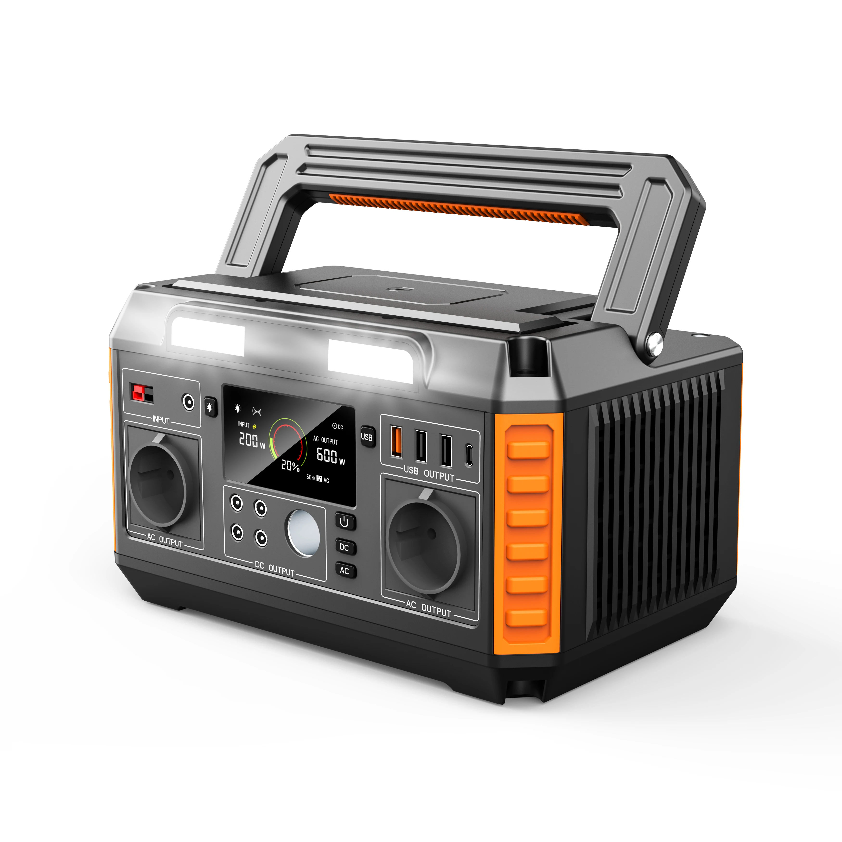 600W 1800w 3000w energy storage system battery portable solar generator power station with panel complete set of equipment