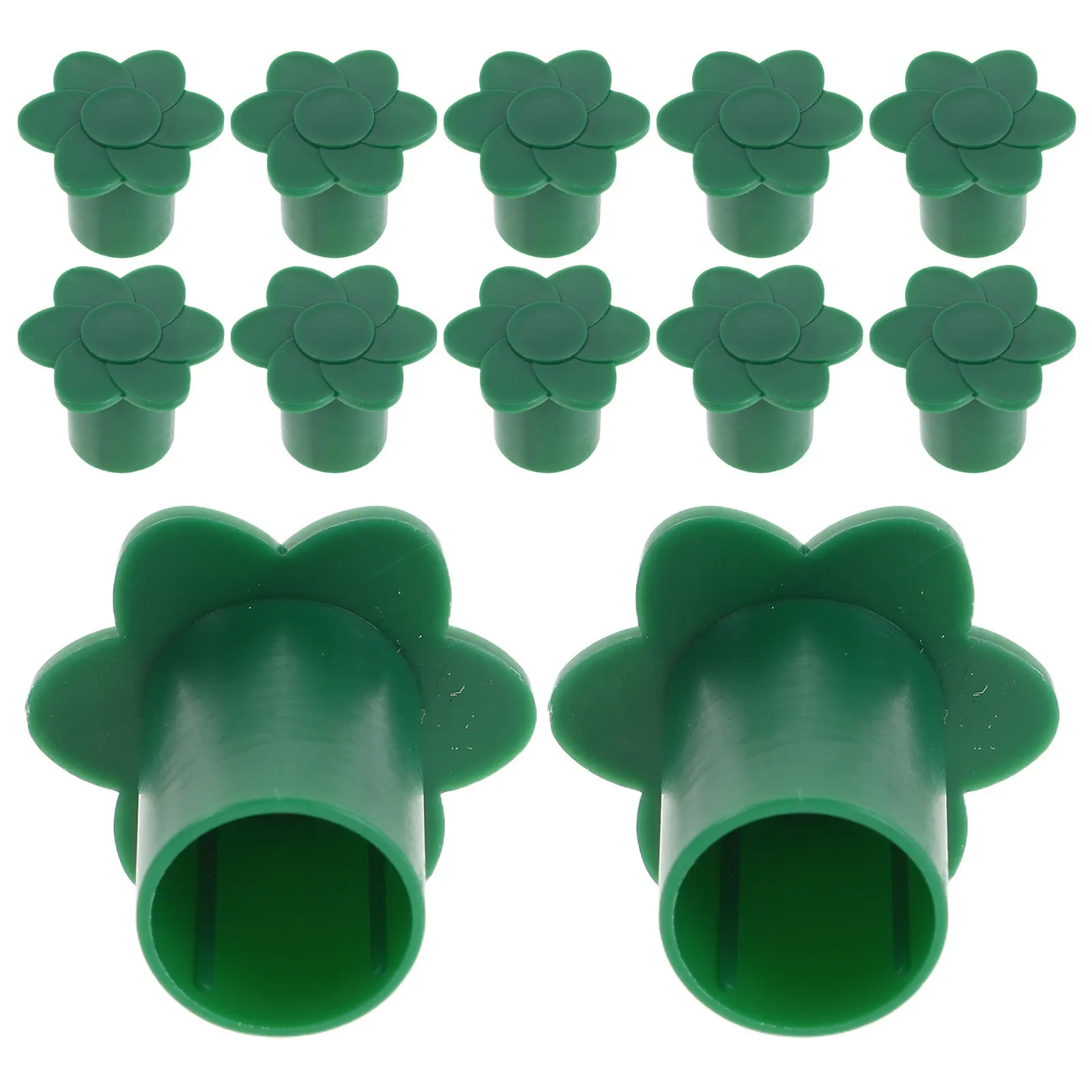 12 Pcs Cane Sleeve Cover Garden Protective Cap Fence Caps Bamboo Stick Protectors