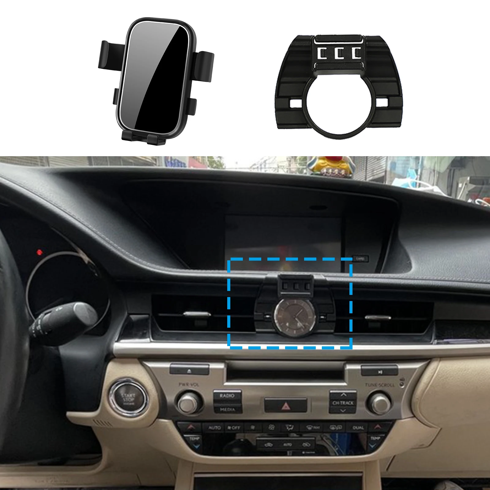 

Stand Auto Accessories GPS Bracket Navigation Car Mobile Phone Holder for Lexus ES 300h 350 XV60 2013 2014 2015 2016 2017 2018