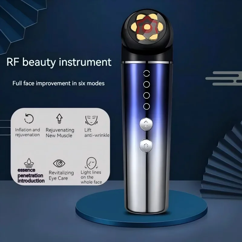 Masseur Facial à microcourant EMS 6 en 1, Vibration sonique, Machine de Lifting du visage, Photon LED, dispositif de beauté pour serrer la peau, 2027