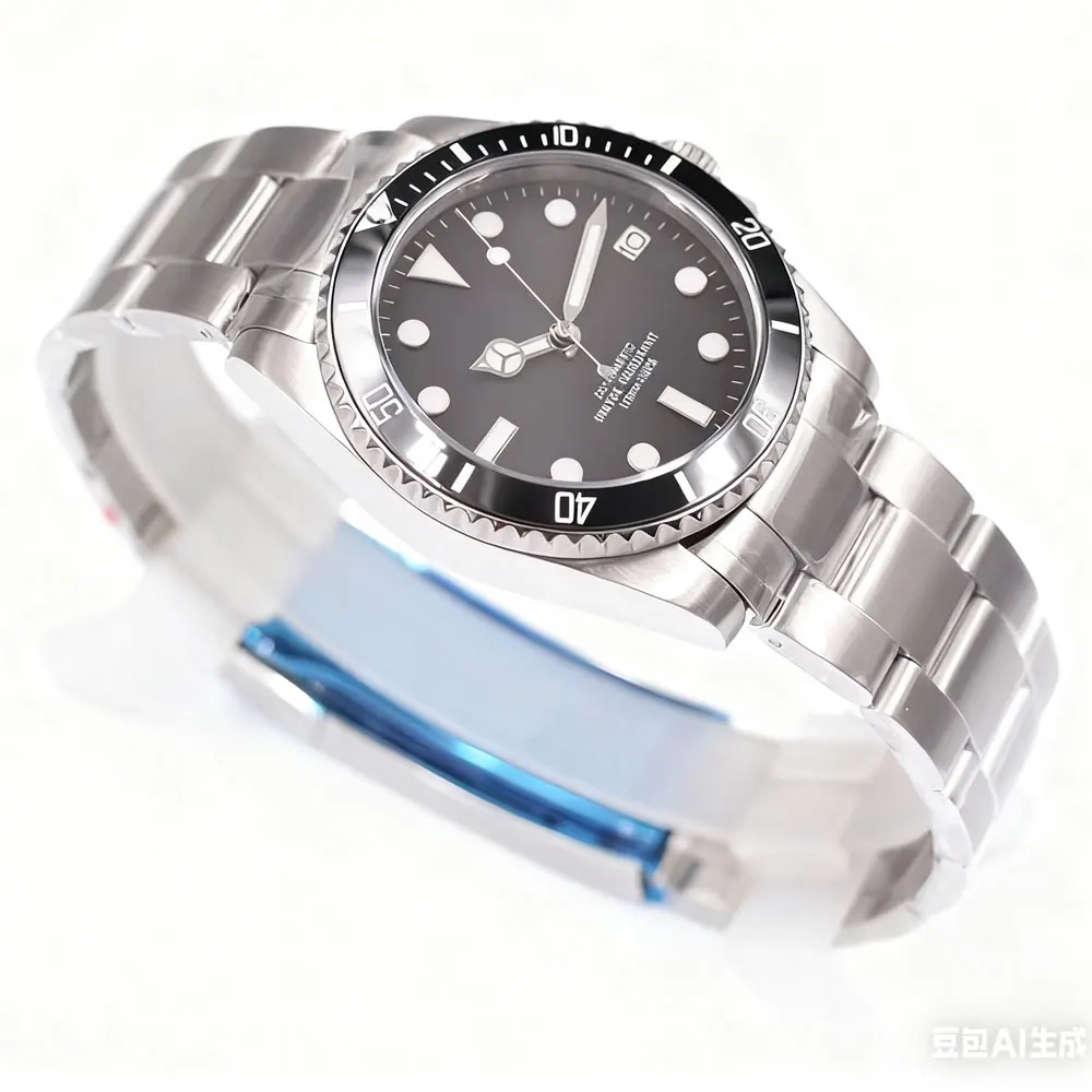 Relojes con logotipo personalizado de 36mm para hombre, reloj mecánico clásico de negocios para hombre NH35, reloj de pulsera automático con bisel de cerámica y cristal de zafiro